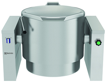 High Productivity Cooking Steam Tilting Boiling Pan, 100lt Freestanding, Hygienic profile - Manual-Marine (Code 587188)