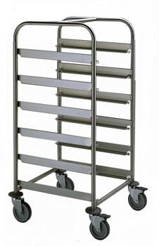 6-DW PARALLEL RACKS TROLLEY-ON WHEELS (Code 361242)