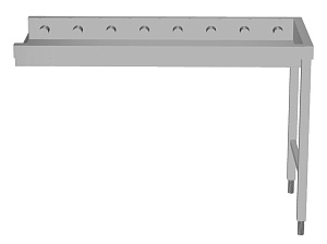 Electrolux Professional HSSRCEP13 Handling System for Dishwasher Short roller conveyors with end plate (Code 863014)