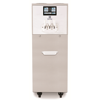 SOFT ICE CREAM DISPENSER 2X13L TANK-1,95L CYLINDER,2FLAVOURS+1MIX, ELECTRON.CONTROL-TOUCH PANEL,FREEST. 650CONES-GRAVITY (CODE 560078)