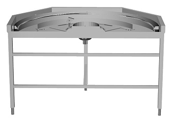Handling System for Rack Type Loading Dishwshing Driven 180° Curve - Counterclockwise direction (Code 865459)