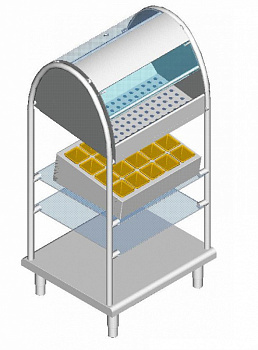 Electrolux Professional ZLTQ08BTC TABLETT-, BESTECK- + BROTSPENDER 862 MM (Code 330270)