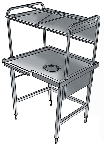 Electrolux Professional BHST1008R SORTING TABLE R&gt L 1000 MM X 800 MM (Code 865334)