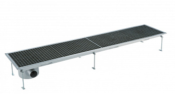 FLR.DRAIN+GRATE+S.SIPH-HOR.OUT. 400X1850 (328060)