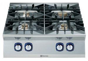 Electrolux Professional E9GCGHTC00 4-BURN.GAS BOILING TOP 800MM-3MM WORKTOP (Code 391242)
