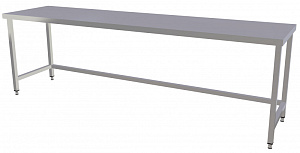 Electrolux Professional TG2800N Standard Preparation 2800 mm Work Table with underframe (Code 133226)