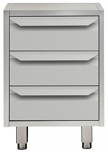 Electrolux Professional TE3C6 AMBIENT UNIT WITH 3 DRAWERS 600MM (121814)