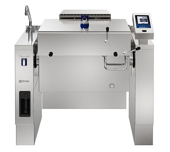 Gas Tilting Pressure Braising Pan, 90lt Hygienic Profile, External control panel, Freestanding with CTS (Code 586291)