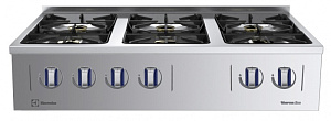 Electrolux Professional MBGKBBKOPO GAS TOP,6 BURNERS,1-S,BSPL,1200X850X250H (Code 588525)
