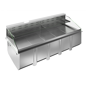 Electrolux Professional D13R4 DROP-IN REMOTE, REFRIGERATED WELL, VENTILATED, 1 REF.SHELF AND 1 NEUTRAL SHELF, 4GN (CODE 341106)