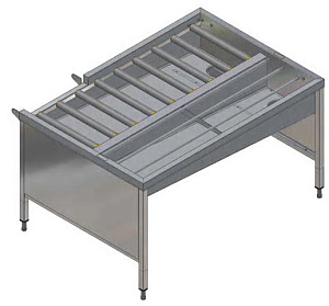 Electrolux Professional HSSMF3RL MANUAL SORT.TABLE,3 BASK,R>L,1620,FRONT (Code 865090)