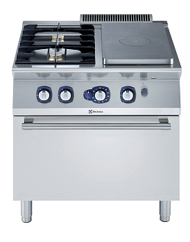 GAS SOLID TOP+2 BURNERS+OVEN 800 MM (Code 371009)
