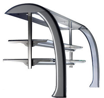 Electrolux Professional ZLGL12D AUFSATZ, 2 GLASBÖDEN, LICHT, 3 GN (Code 856272)