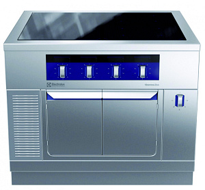 Electrolux Professional MCJDFAJ4AO Modular Cooking Range Line thermaline 90 - 4 Zone Full Surface Induction Top on Warming Cabinet, 1 Side, H=800 (Code 589817)