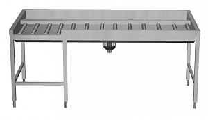 Electrolux Professional HSMSF4LR Handling System for Rack Type Manual Sorting Table, 4 Baskets - Left to Right, 2130mm - Front Connection (Code 865262)
