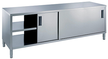 Standard Preparation 1800 mm Passthrough Worktop Cupboard with Shelf & Sliding Doors (Code 133247)