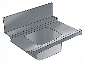 Electrolux Professional BHRPIB10L ZUL.DECKPL.+BECKEN L>R 1000-KORBTR.MA. (Code 865331)