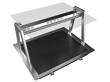 Drop-In Drop-in tempered glass top (2 GN container capacity) with A overshelf (Code 341180)