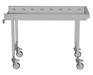 Electrolux Professional HSSRC13M Handling System für Spülmaschinen Fahrbare Rollenbahn, kurze Rollen (Code 863053)