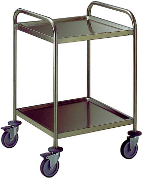 2-TIER SERVICE TROLLEY W/HANDLE 600 MM (Code 361200)