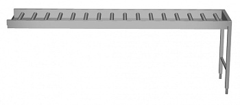 Handling System for Dishwasher Conveyor, long rollers with end plate (Code 863051)