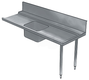 Electrolux Professional BHHPTB18R PREWASH TABLE W/BOWL R&gt L 1800MM-HOODTYPE (Code 865312)