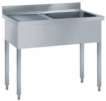 Electrolux Professional LG1216SXP SPÜLTISCH MIT 1 BECKEN RECHTS 1200 MM (Code 132346)