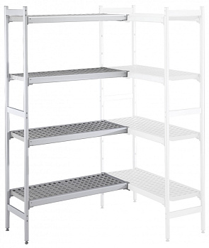 Electrolux Professional ACS1537 ALUM.CORNER SHELV.-POLY.TIERS-373X1541MM (Code 137058)