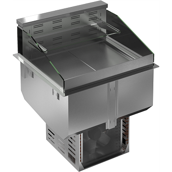 DROP-IN REFRIGERATED WELL, VENTILATED, 1 REF. SHELF AND 1 NEUTRAL SHELF, 2GN (CODE 341050)