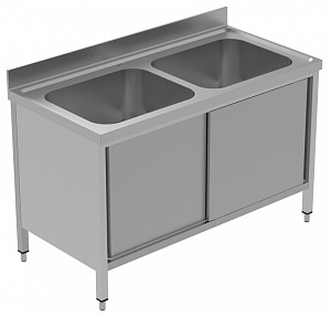 Electrolux Professional GLG1426P SINK CUPBOARD 2 BOWLS 1400 MM (Code 134138)