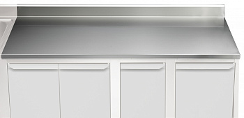 WORK TOP WITH UPSTAND 2300MM (121162)