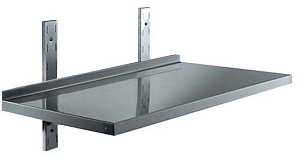 Electrolux Professional WSS124 SOLID WALL SHELF WITH BRACKETS 1200 MM (131902)