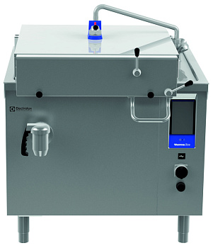 Electrolux Professional PUEN12KCEM Elektro-Druckgarbraisière 125 Ltr. (H) mit Dampfkondensationseinrichtung, Kerntemperaturfühler und Mischbatterie (Code 586817)
