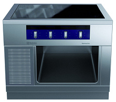 Electrolux Professional MCJDEAJ1AO Modulare Großküchengeräteserie thermaline 90 - Vollflächen-Induktionskochfeld auf offenem Unterbau, 4 Zonen, einseitig bedienbar - H2, H=700 (Code 589690)
