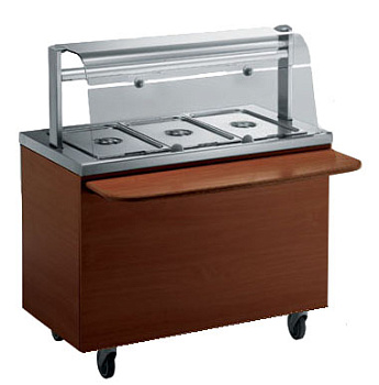 BAIN-MARIE 3GN+HOT CUPB.(CHERRY) 1125MM (Code 320117)