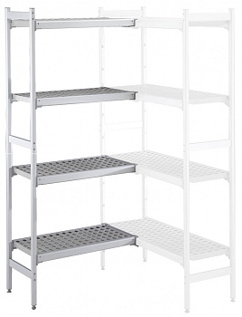 Electrolux Professional ACS1184 ALUM.CORNER SHELV.-POLY.TIERS-373X1188MM (Code 137055)