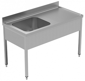 Electrolux Professional GLG1416DXE SINK UNIT 1 BOWL+ R/H DRAINER 1400 MM (134065)