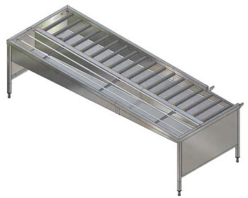 Electrolux Professional HSSMF6LR MANU. STAPELTI, 6 KÖ., L>R, 3150MM-FRONT (Code 865089)