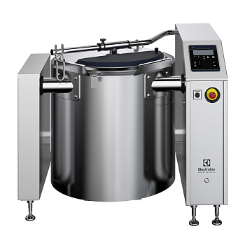 ELECTRIC BOILING PAN VARIOMIX 150L, WITH FEET INCLUDING LID, FOOD SENSOR, AUTOMATIC WATER FILLING, LEVEL CONTROL H=600 (CODE 232308)
