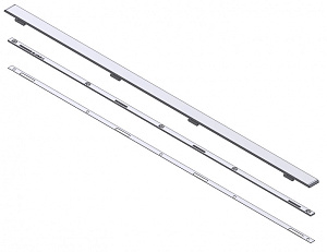 Electrolux Professional ENDRMOD80L ENDRAIL KIT, THERMALINE 80 (L) 12.5MM (Code 913200)