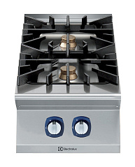 Electrolux Professional E9GCGDTC00 2-BURNER GAS BOIL.TOP400MM-3MM WORKTOP (Code 391240)