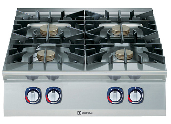 Electrolux Professional E9AALTAOMEI Modulare Großküchengeräteserie 900XP 4-Brenner-Gaskocher, 10 kW (Code 391573)